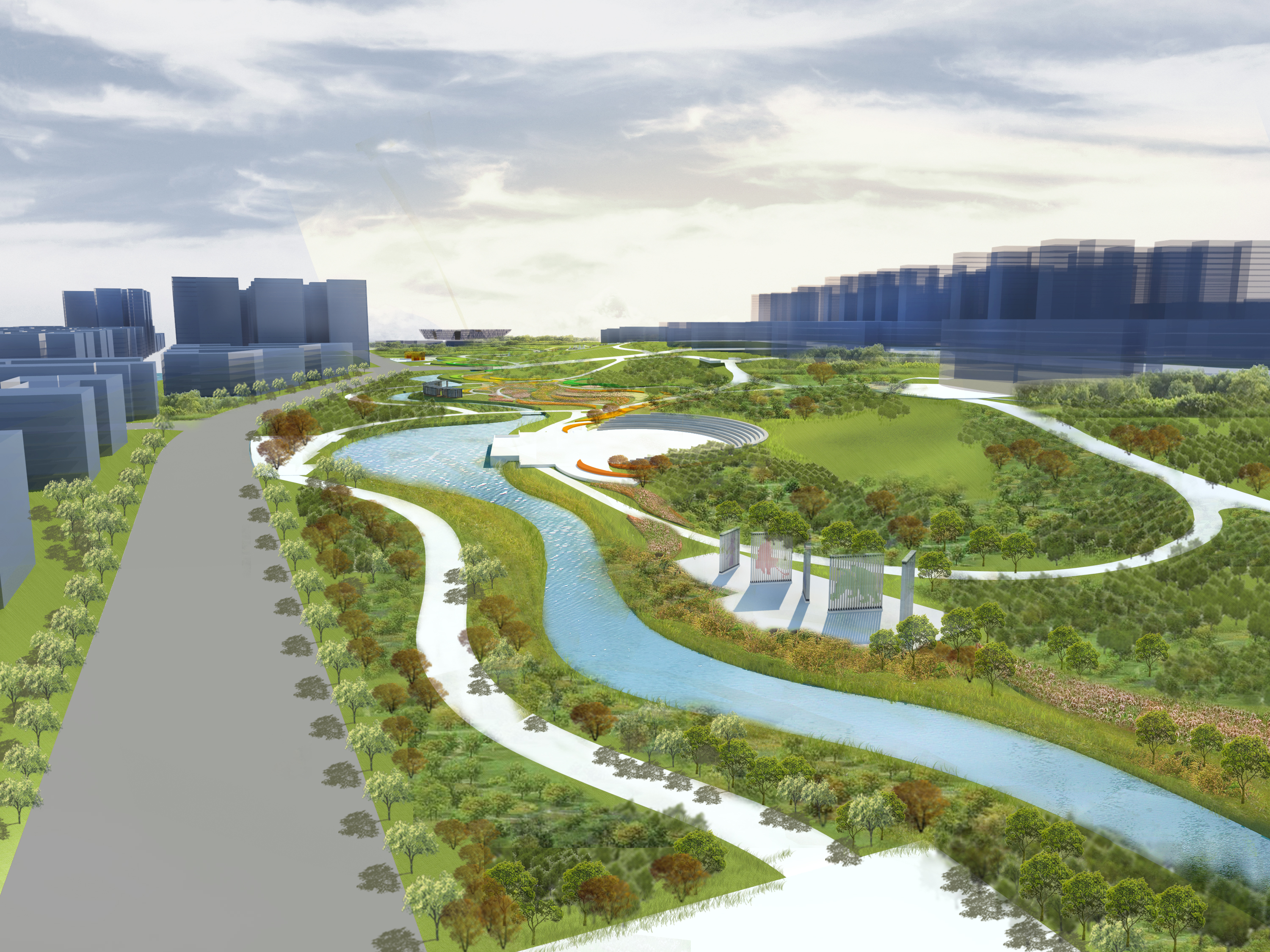 扎兰屯市河西新区景观规划
