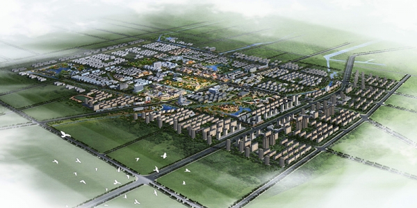 02-陵县城市设计整体鸟瞰图