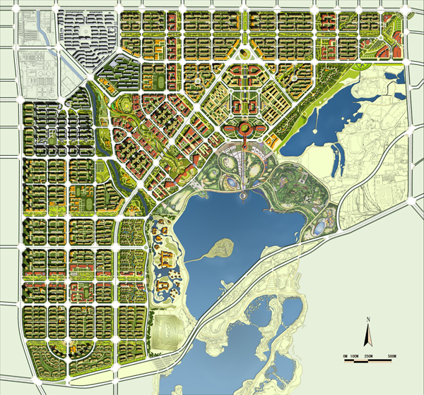 唐山南湖生态城起步区城市设计及控制性详细规划