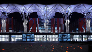北京市第七届中国花卉博览会主馆建筑照明