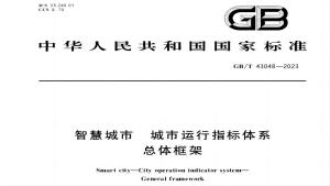 《智慧城市 城市运行指标体系 总体框架》